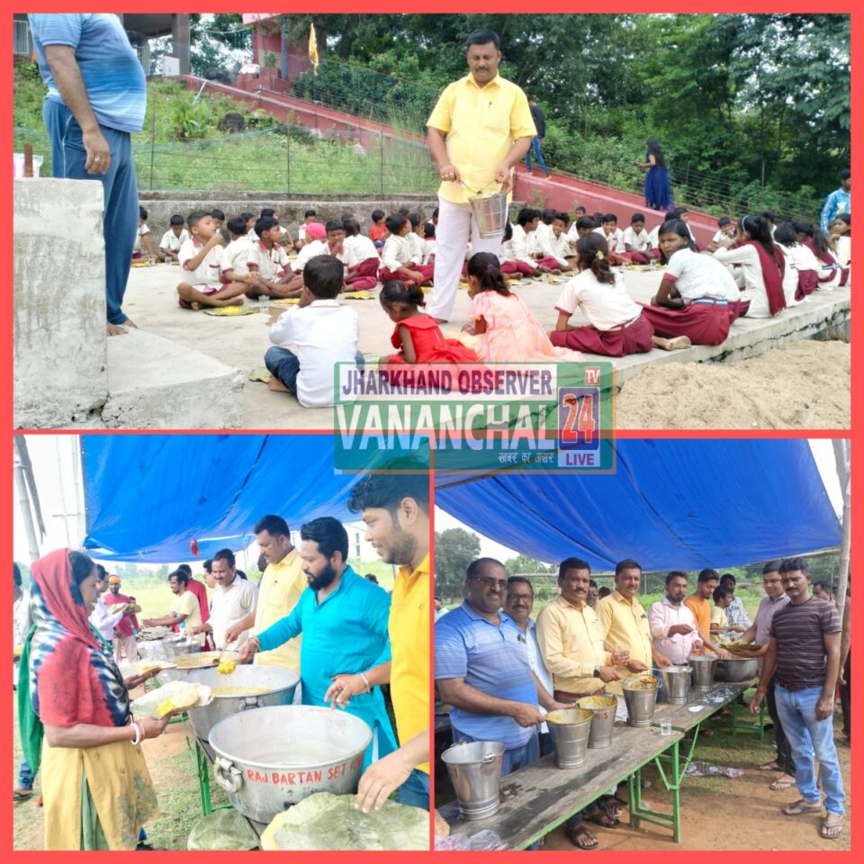 RAJNAGAR NEWS : सावन के तीसरे सोमवार चालियामा शिव मंदिर में 25वें वर्षगांठ पर बालक भोजन सह भंडारा का आयोजन। | Vananchal 24TV Live