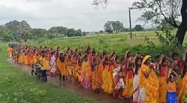 राजनगर:जन्माष्टमी के मौके पर हेंसल में धूमधाम से निकाली गई कलश यात्रा…