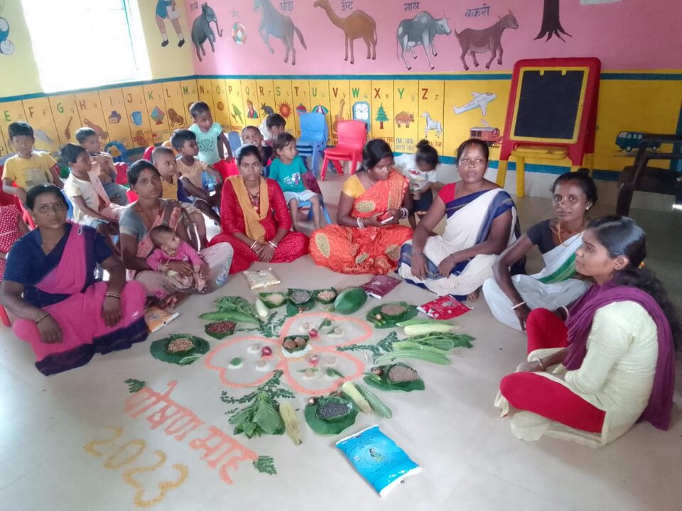 राष्ट्रीय पोषण माह के तहत आंगनबाड़ी केंद्रों में हुआ पोषण रंगोली कार्यक्रम का आयोजन… – Vananchal 24TV Live – वनांचल 24TV लाइव