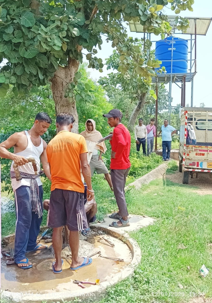 मुरुप में लघु सोलर जल मीनार की हुई मरम्मती…