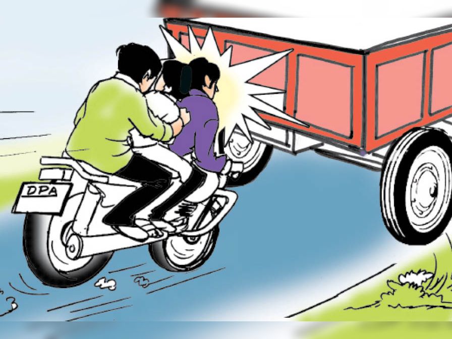 सरायकेला:हाइवा से टकराई बाइक; दो की मौत…
