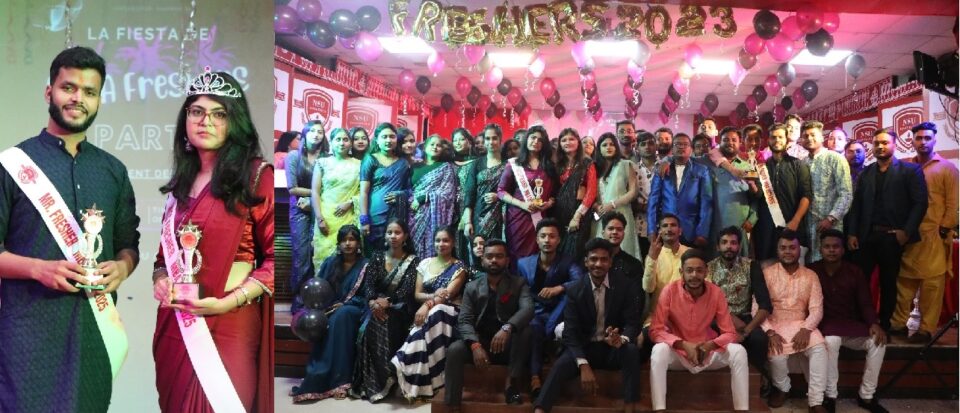 जमशेदपुर:नेताजी सुभाष यूनिवर्सिटी : प्रफुल्ल को मिस्टर और सलोनी को मिस फ्रेशर एमबीए 2k23 का ताज..